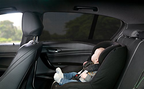 Universale da sole per auto, garantisce la massima protezione, finestra laterale/posteriore/2 x di alta qualità tessuto a rete per parasole auto