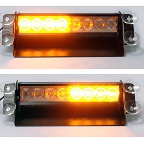 Universale LED ambra Emergenza Allarme Lampeggiante Recupero Luce Faro 12v - ideale per Auto Camion Furgone Camion