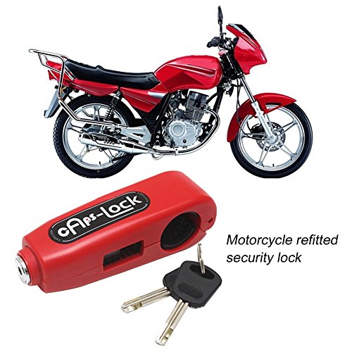 Universale Moto Scooter Leggero Manopola Impugnatura antifurto Blocco di sicurezza Accessorio tTools Forniture a colori: rosso