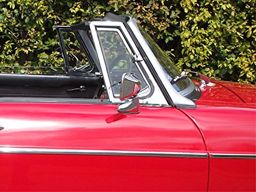 Universale Specchietto Retrovisore Lato Passeggero/lato conducente – Acciaio Inox – 1 pezzi – adatto per molte auto d