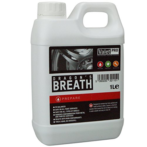 Valet PRO Dragon s Breath solvente per rimuovere  contaminazioni di ferro, (1 litro)