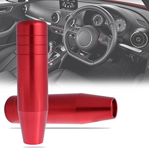 Vanpower 13 cm auto in lega di alluminio manuale Gear stick Shifter leva manopola (rosso)