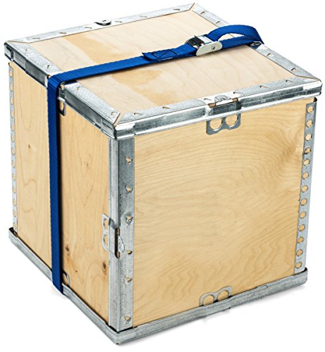 Vault Cargo Management, 2 cinghie di carico ad alta capacità con fibbia, 2,45 m x 25 mm, resistenti e regolabili; cinghia con fibbia in acciaio zincato progettata per legare facilmente kayak, biciclette o bagagli alla tua auto