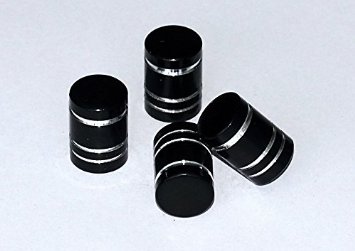 Vent-Caps, black, set: 4 pieces