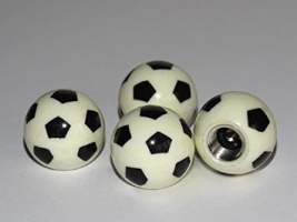 Vent-Caps, football, set: 4 pieces