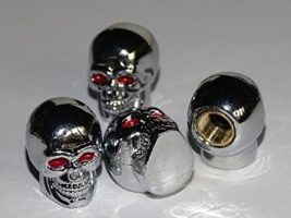 Vent-Caps, Skull, set: 4 pieces