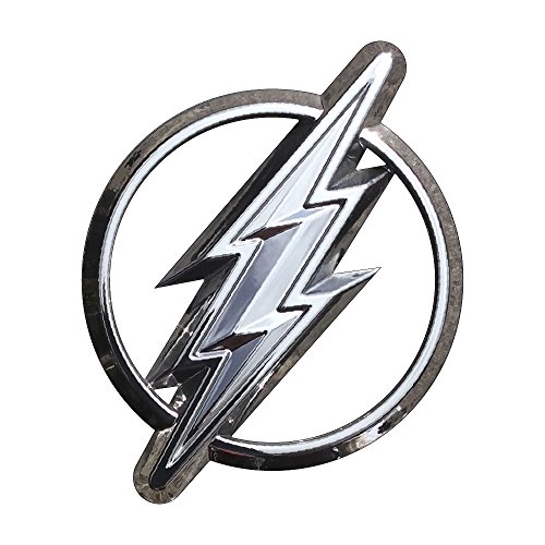 Ventilatore emblemi il flash logo emblema, Premium 3D Automotive Decal Sticker flette a completamente Aderisci portatile auto camion moto quasi nulla (cromato)