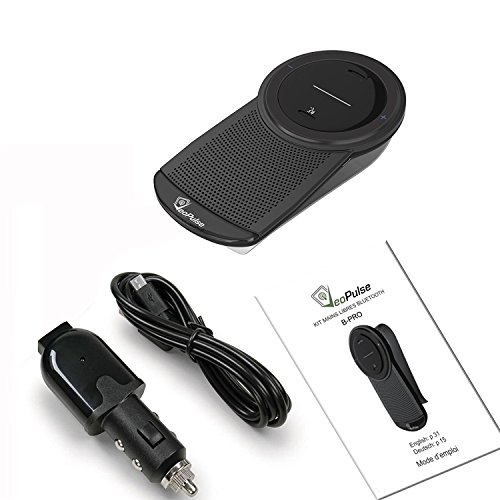 VeoPulse B-PRO B Kit Vivavoce per Auto Bluetooth con Accensione e Connessione Automatica per telefonare in sicurezza e legalità al volante