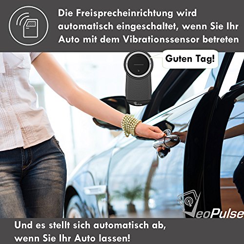 Veopulse – Kit Mano Libera auto Bluetooth b-pro – A Mettere su parasole della vostra auto