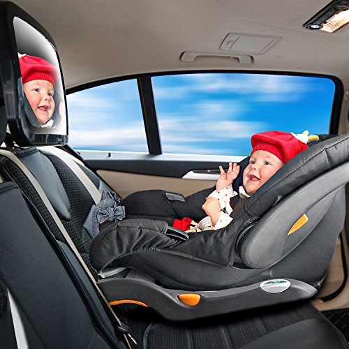 VETOMILE Specchietto Retrovisore per Bambini Auto Seggiolini in Posizione Retro con Panno da pulizia