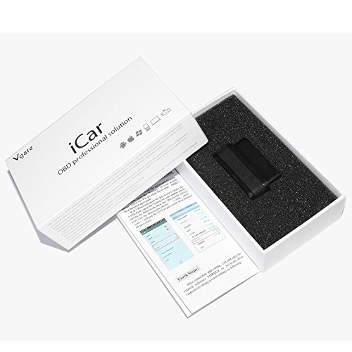 Vgate Icar 2, Scanner, strumento di diagnostica per l’auto, adattatore di interfaccia di strumenti di diagnostica, Wi-Fi OBD2, per IOS iPhone iPad, Android Auto Sleep (nero)