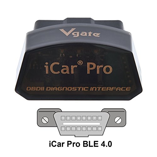 Vgate iCar Pro Bluetooth 4.0 (BLE) OBD2 di codice difetto del lettore di OBDII Code Scanner auto del motore del controllo della luce per iOS iPhone iPad/Android Compatibile con ELM327 adattatore