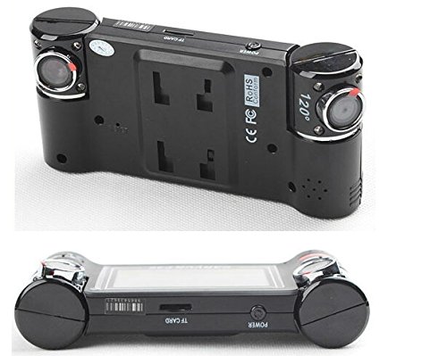 vgsion F30 doppia lente 2.7 pollici auto dvr visione notturna HD 1080P registratore ruotato guida con Veicolo Videocamera digitale