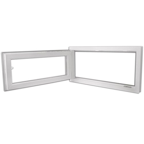 vidaXL Finestra anta ribalta PVC triplo vetro manico a destra 1000 x 500 mm bianca