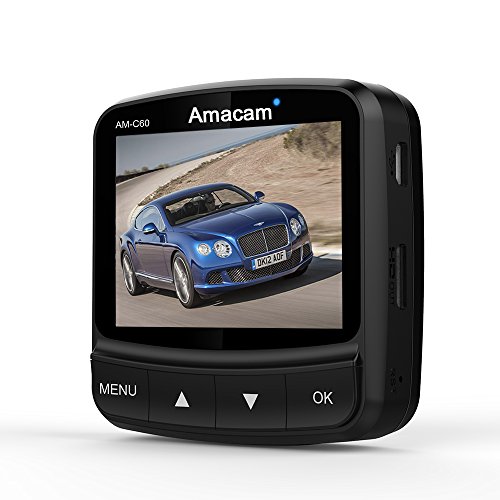 Videocamera per auto Amacam AM-C60, super compatta, Full HD1080P, Angolo dell