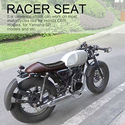 Vintage Styling Design Universale Moto Plaid Hump Seat Racer Cover Sella per Honda CB per Yamaha SR per Suzuki GSXR