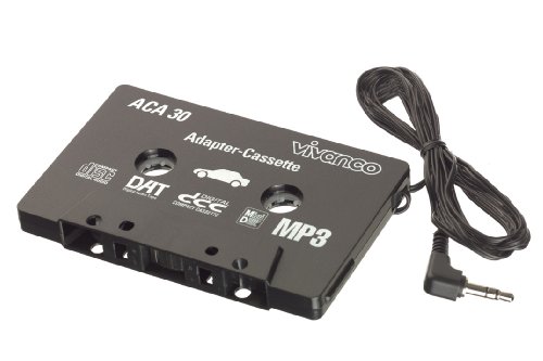 Vivanco ACA35 - audio cassette adapters (3.5 mm (1/8"), Black)