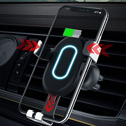 VORCOOL Caricatore Wireless Auto Regolabile ricarica rapida per smartphone da Regalo della Festa del papà