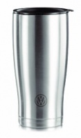 VW Originale Bicchiere Thermo - da uto Acciaio inox Opaco con simbolo VW