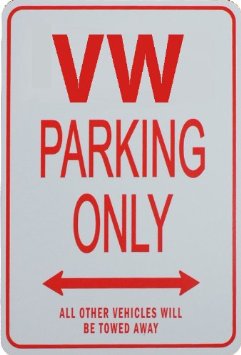 VW Parcheggio unico segno
