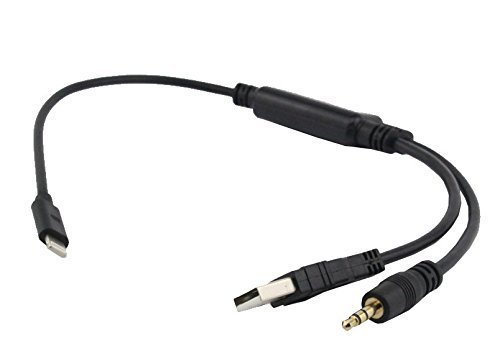 Vzer 3.5 mm audio stereo auto USB AUX-IN cavo adattatore di ricarica Fit BMW X1 X3 X5 1 3 5 7 series mini per iPhone 8 x 7 7PLUS 6 6S Plus iPod & iPad