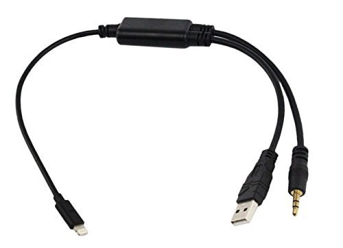 Vzer 3.5 mm audio stereo auto USB AUX-IN cavo adattatore di ricarica Fit BMW X1 X3 X5 1 3 5 7 series mini per iPhone 8 x 7 7PLUS 6 6S Plus iPod & iPad