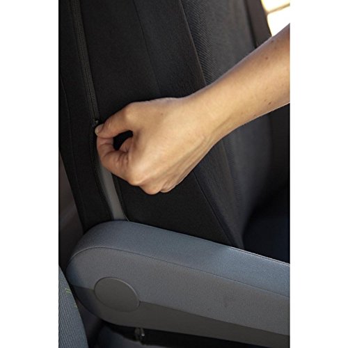 Walser 10503 - Rivestimento per sedile universale, schienale alto, con cerniera, sedile anteriore, colore antracite