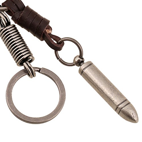 Westeng Keychain creative in lega di metallo a forma di portachiavi vintage pallottola pendente borsetta portachiavi