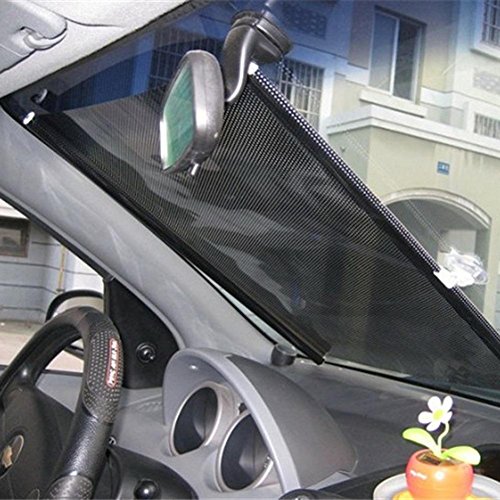 Whitelotous auto a scomparsa laterale finestra parasole avvolgibili Sunblock di copertura auto tenda 40 cm x 60 cm