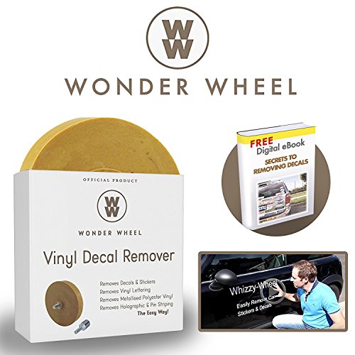 Whizzy Wheel - Ruota in gomma, per rimuovere adesivi in pochi minuti, per auto
