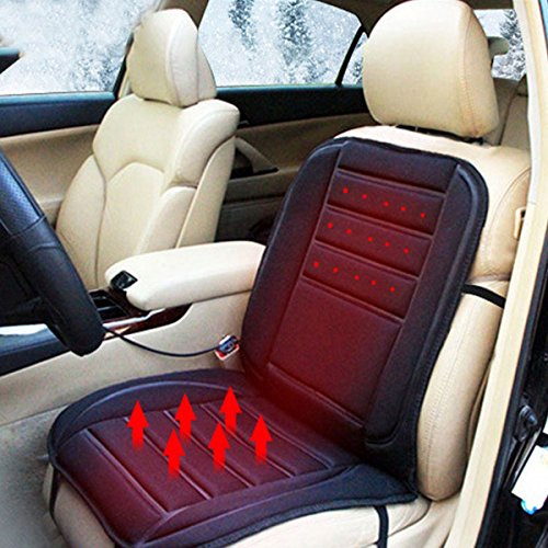 WINOMO Auto di sicuro Van Auto Seat Pad riscaldato cuscino copertura sedile scaldino (nero)