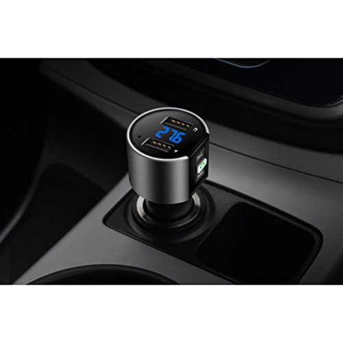 WINOMO Senza Fili Bluetooth in auto mani Free Car Kit adattatore Radio con 5 V/3,4 a USB Caricatore per auto USB Flash Driver