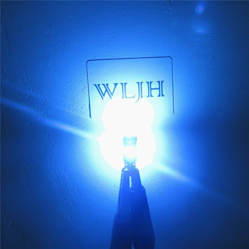 WLJH 10PCS T5 37 70 pannello auto strumento LED gauge cluster cruscotto indicatore lampadina con prese Twist, Ice Blue