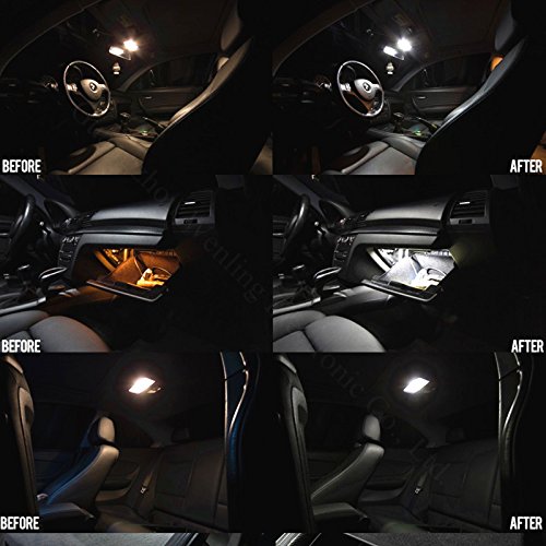 Wljh 11 x LED luce lampada cupola lampadina interna auto kit illuminazione interna per golf 6 vi GTI MK6 2010 2011 2013 2014 Canbus