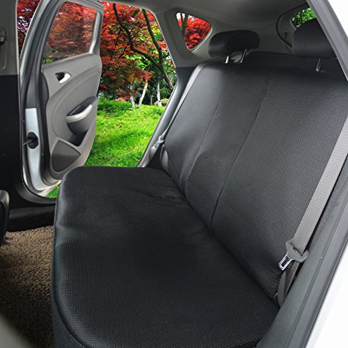 WOLTU 7267 Set Completo di Coprisedili per Auto Macchina Seat Cover Universali Protezione per Sedile di Poliestere Classici Nero
