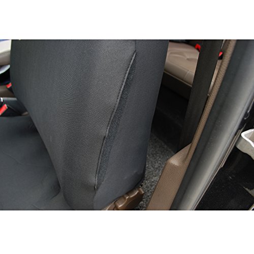 WOLTU AS7308 Set Completo di Coprisedili per Auto Macchina Seat Cover Universali Protezione per Sedile di Poliestere con Ricamo Farfalla Classici Nero
