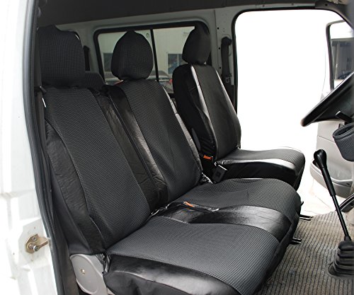 WOLTU AS7326 Coprisedili Anteriori Universali per Auto Seat Cover Protezione per Sedile della Macchina Ecopelle Nero