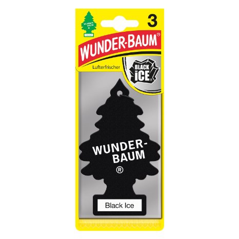 Wunder-Baum PER90517 Set Di 3 Profumatori/Deodorante Pino Con Cordina Vanilla - Cartoncino