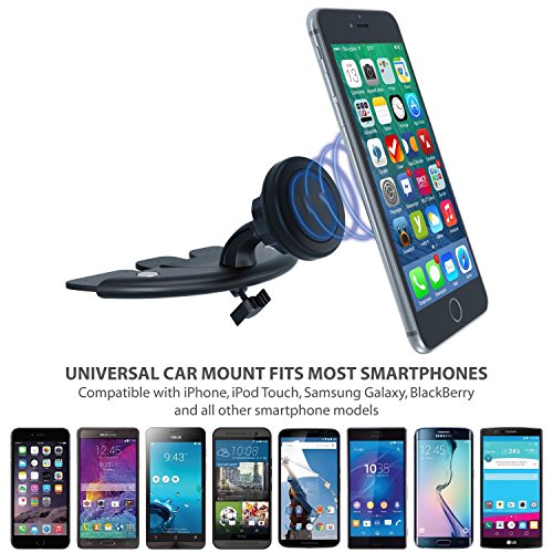 Xcelfone CDMAGNET XF-Supporto magnetico per auto universale, compatibile con Smartphone/tablet/GPS, colore: nero