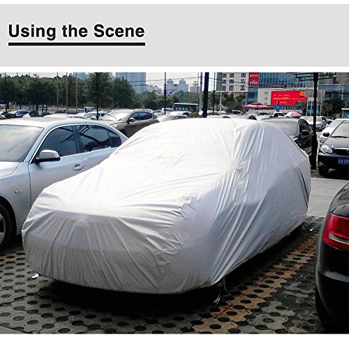 Xfay HX520 Car cover auto Copertura Impermeabile copriauto per protegge dal sole, ghiaccio, gelo e neve, corrosione, polvere, sporcizia, graffi -S 400*160*120CM