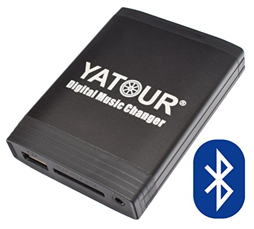 Yatour - Adattatore + Bluetooth per autoradio con interfaccia USB, SD, AUX, MP3 con vivavoce per Ford: Focus, MK2, Fiesta MK6, Mondeo MK3, S-Max, Galaxy MK2, C-MAX, Fusion, Transit MK7, con i modelli: Visteon 6000CD, 6006CDC, 5000C