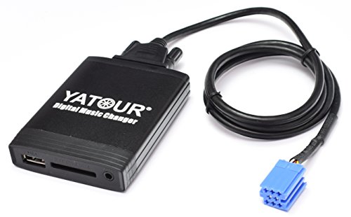 Yatour - adattatore per autoradio con interfaccia USB, SD, AUX, MP3 per Volvo S40 V40 S60 V70 C70 XC70 S80, con modelli: HU-401, 403, 405, 415, 555, 601, 603, 605, 611, 613, 615, 650, 801, 803, 850, 1205, CR-504