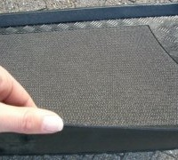 ZentimeX Z903073 Vasca baule su misura con superficie scanalata e integrato tappeto antiscivolo