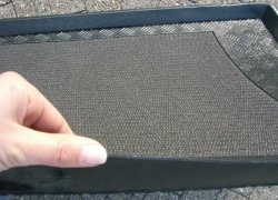 ZentimeX Z903073 Vasca baule su misura con superficie scanalata e integrato tappeto antiscivolo