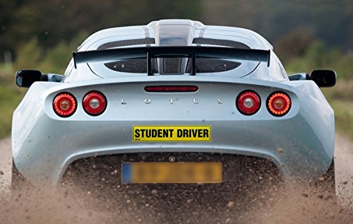Zento Deals ST8 set di 3 magneti – Student driver – Veicolo riflettente auto Sign – lettere nere su uno sfondo giallo riflettente 30,5 x 7,6 x 0,3 cm