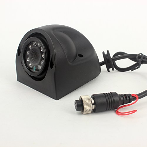 Zhiren 1/3 CCD a colori sensore di immagine Side View camera backup telecamera di retromarcia visione notturna impermeabile telecamera posteriore per camper, auto, bus, camion, rimorchi, macchina Agricola Harvester, grande