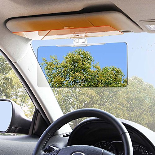 Zhuotop HD UV antiriflesso auto auto parasole Flip Down Shield universale visione diurna/notturna