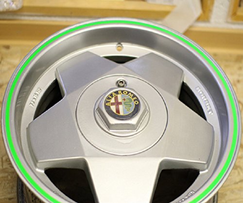 Zierstreifen - Adesivo per bordi dei cerchi, 6 mm x 8,5 mm, per auto e moto