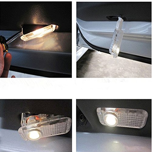 ZNYLSQ Car portiera luce LED Proiettori Sottoporta Logo Luce LED Del Portello di Automobile di Door Courtesy Illuminazione for benz R (W215)/ML (W164)/GL (X164)