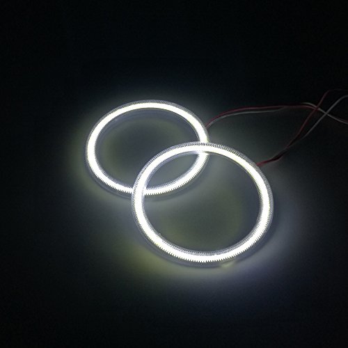 ZXREEK - Indicatori di posizione a LED a forma di anello per fari angel eyes, da 12/24 V